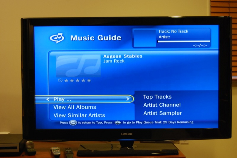Illustration for article titled TiVo Rocks the Rhapsody Music Service